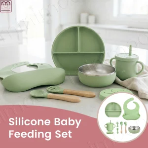 9PCS Silicone Baby Feeding Set
